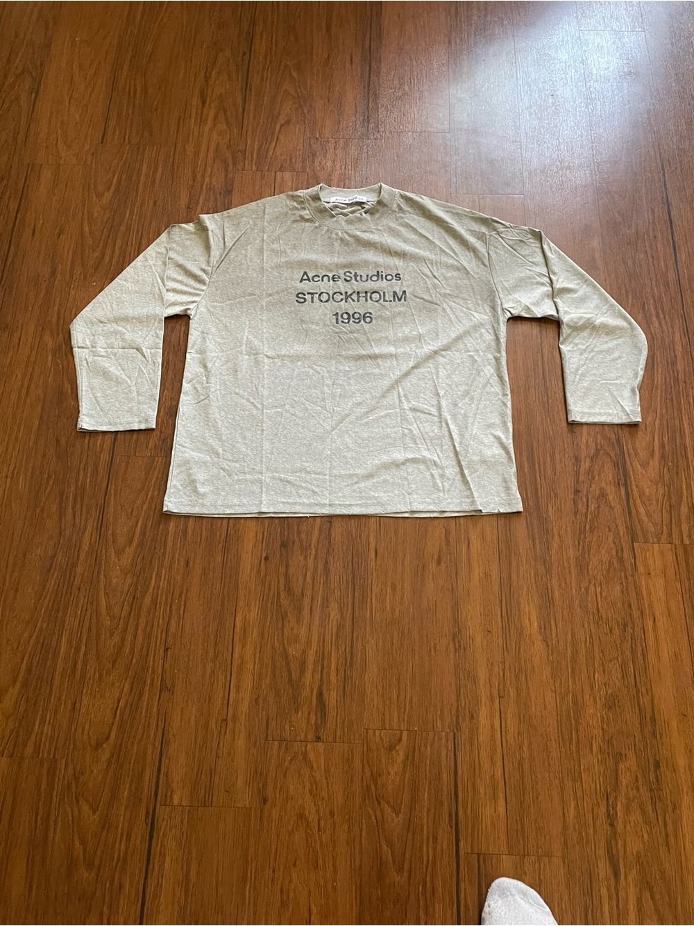 Acne Studios Light Beige 'Stockholm 1996' Long Sleeve Tee Large